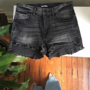 Express High Rise Jean Shorts